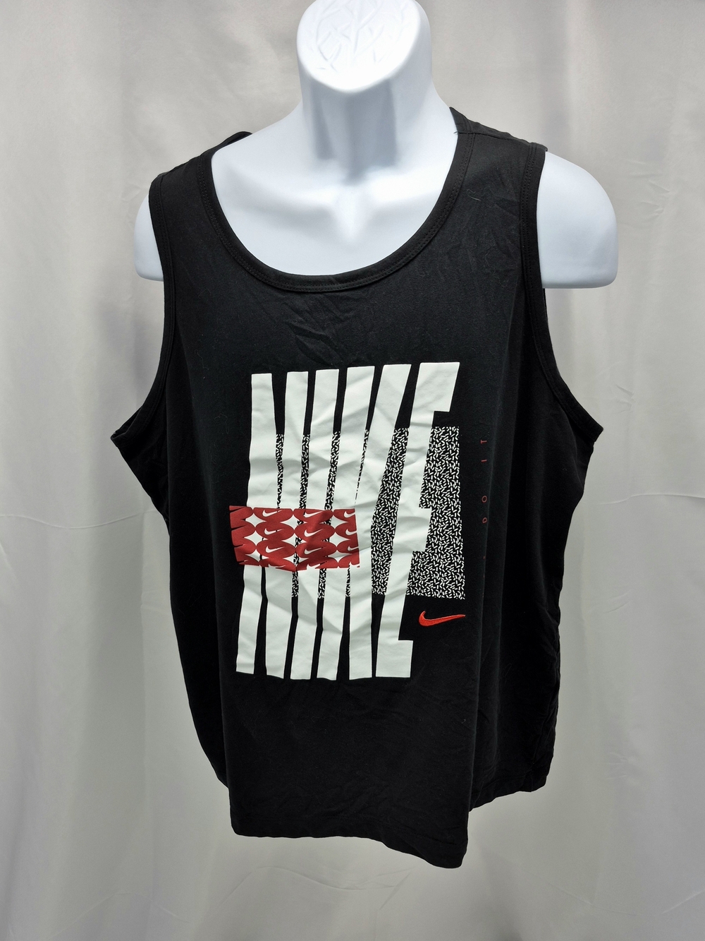 Nike Men's Swoosh Icon Futura Tank Top Size L. Activewear Muscle Tank Gymwear